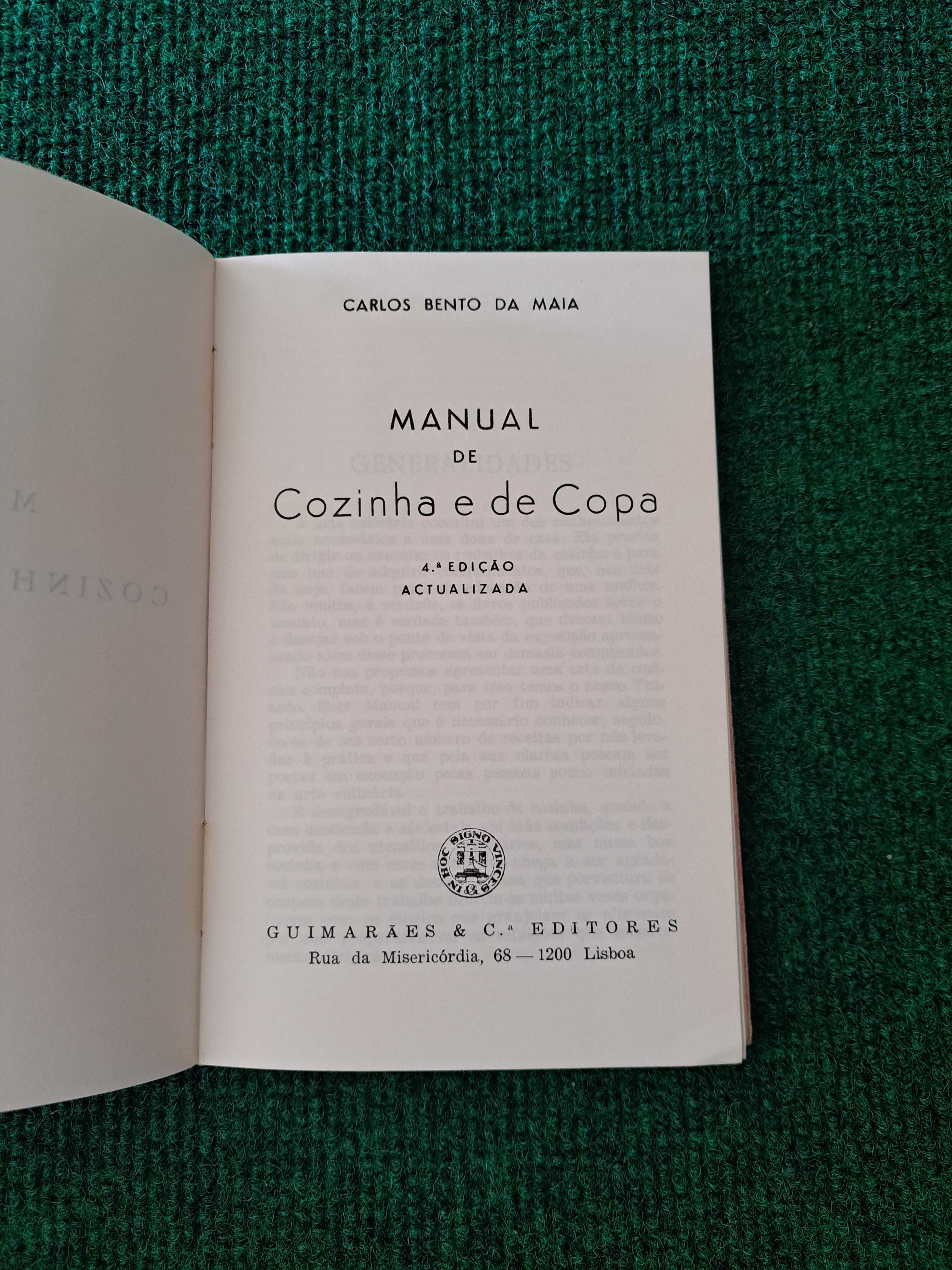 Manual de Cozinha - Bento da Maia