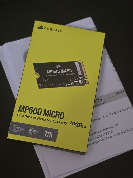 SSD MP600 MINI 1TB PCIe (4ª ger.) x4 NVMe Fatura/Garantia