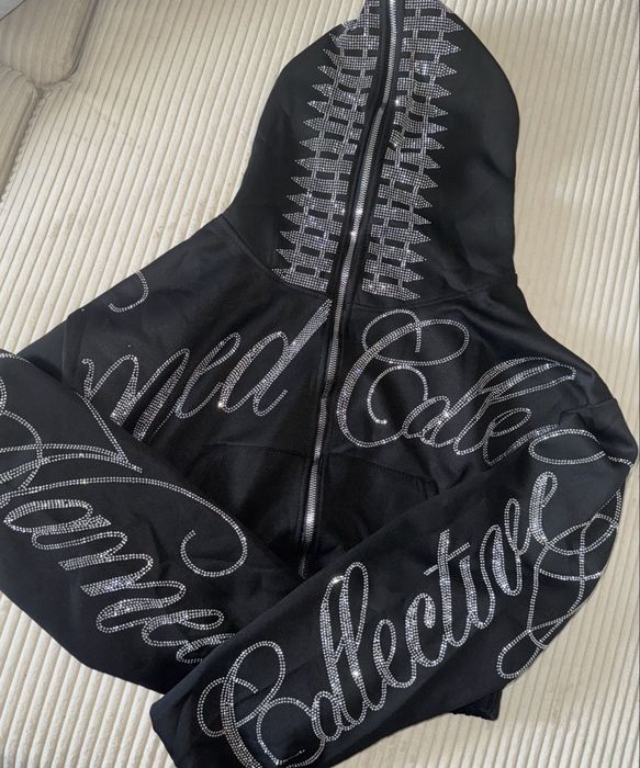 named collective hoodie худи зипка кофта со стразами