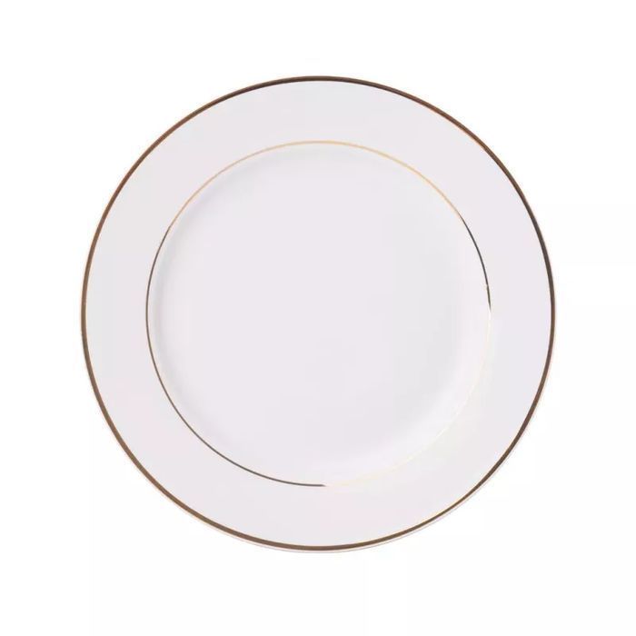 Talerz deserowy porcelanowy Ambition Aura Gold 19 cm jak w opisie