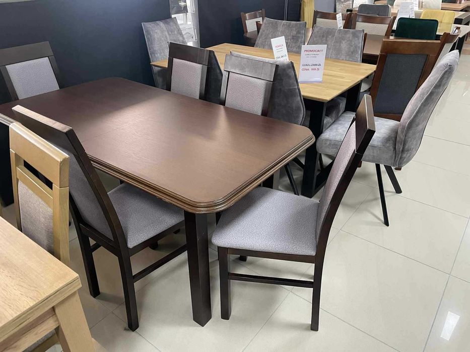 (46WN) Stół rozkładany + 6 krzeseł, wyprzedaż 799 zł