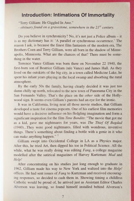 Terry GILLIAM - Film Biography