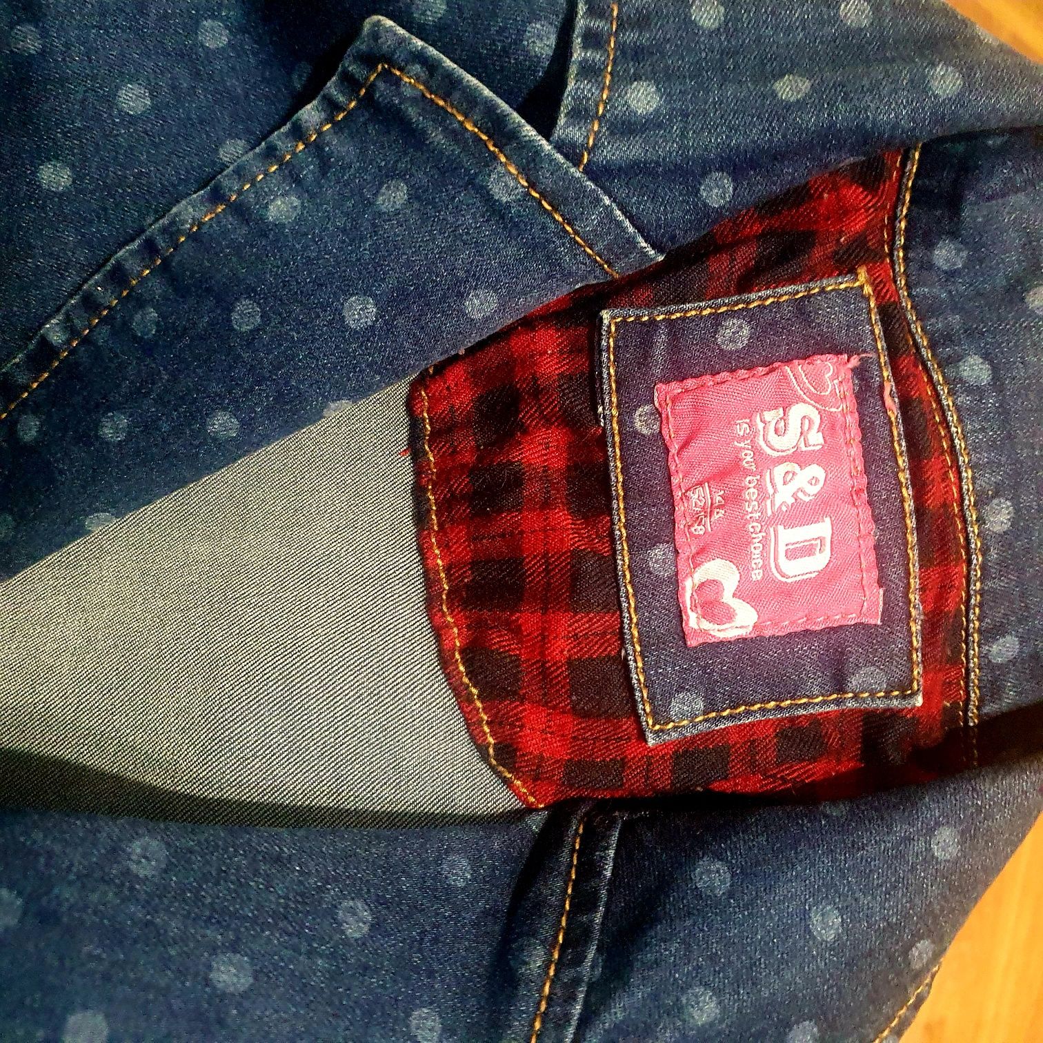 джинсовый пиджак  для девочки в школу
