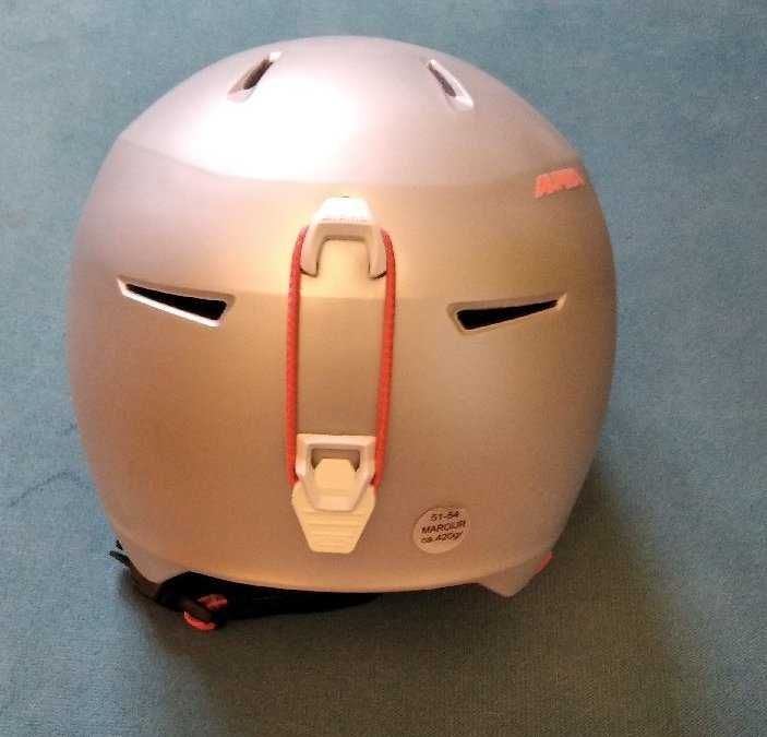 Kask narciarski Alpina maroi jr - kolor srebrny, rozmiar 51-54