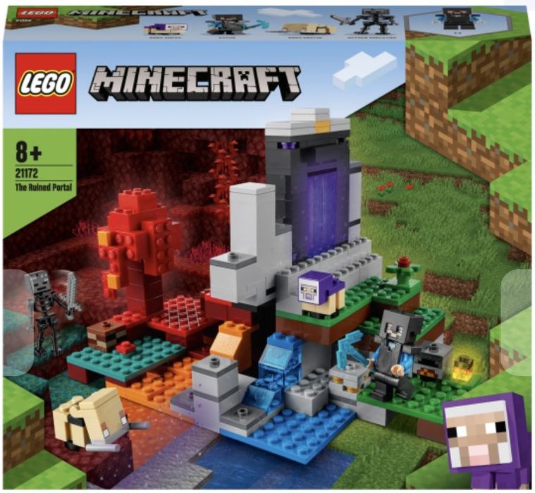 Конструктор LEGO Minecraft 21172 Руйнівний портал 316 деталей