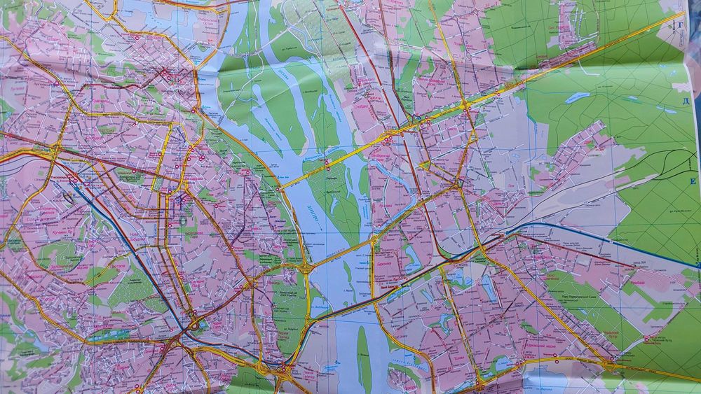 Карта Київ пасажирський транспорт Картографія 2023