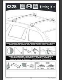 Поперечины на авто в сборе на инт. рейтинг yakima/whispbar  K328w