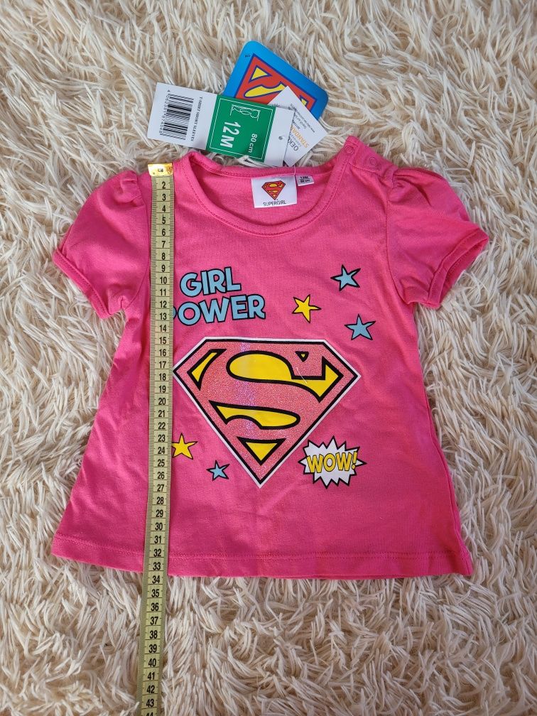 Продам футболки для дівчинки Super girl, оригінал, розмір 80