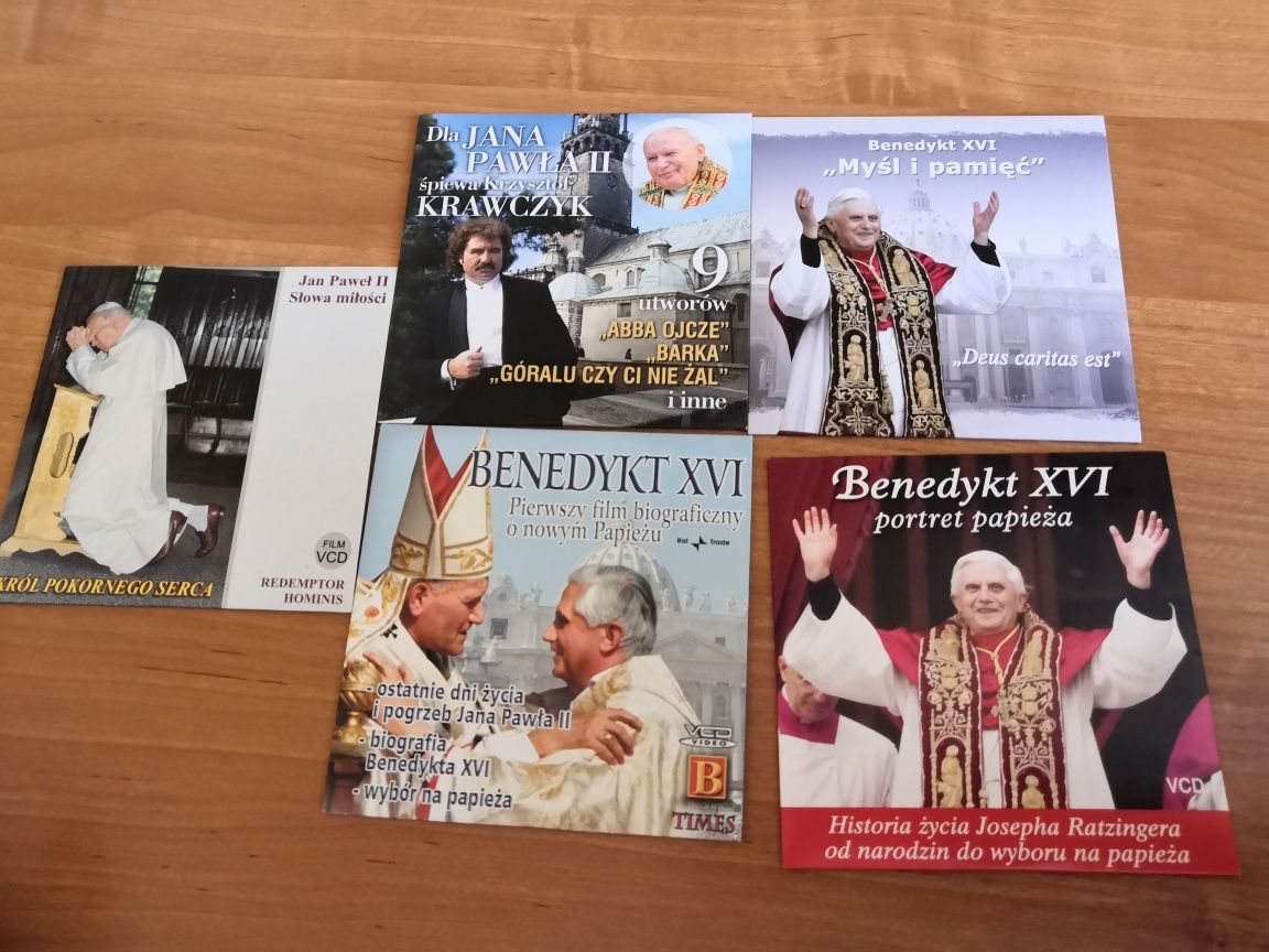 Jan Paweł II i Krawczyk+Benedykt XVI - komplet plyt