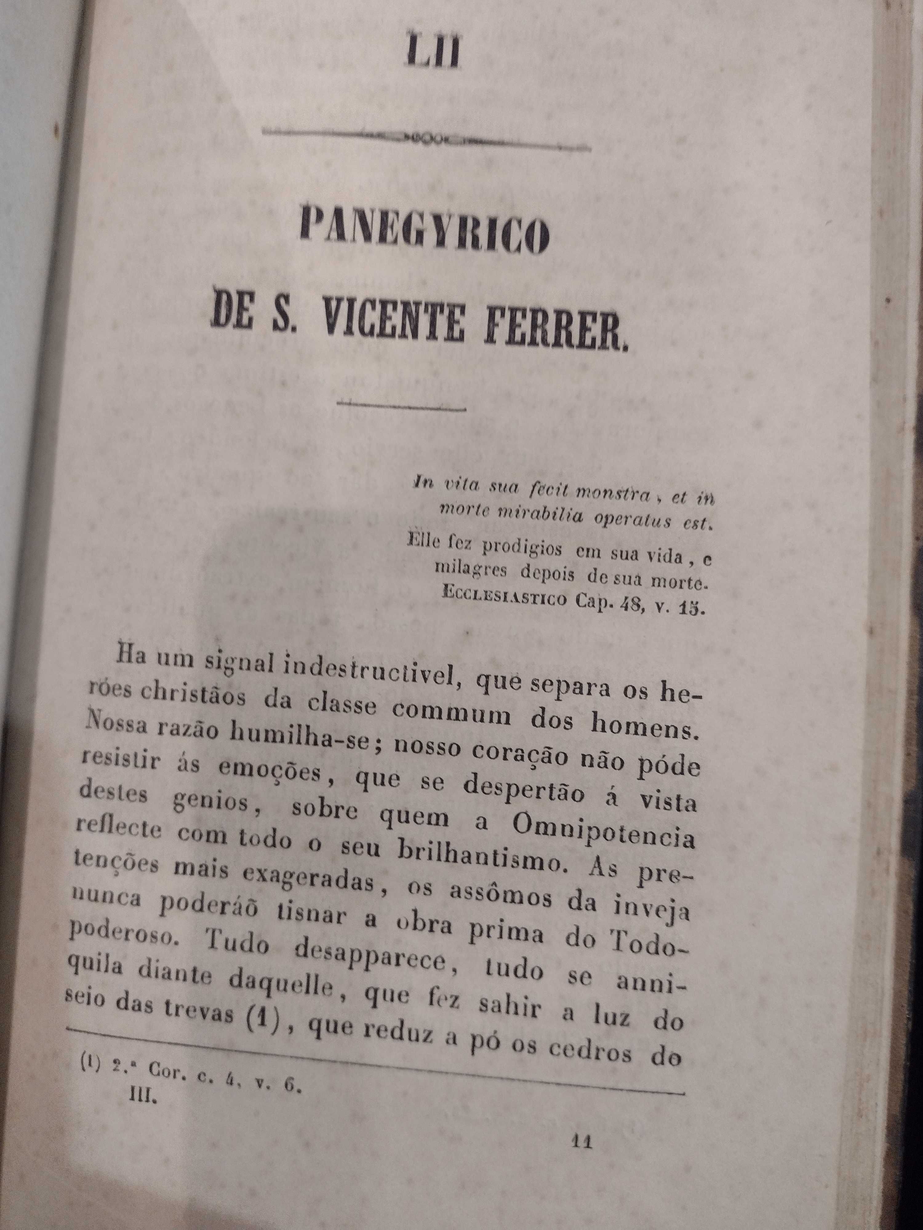 Obras Oratórias Padre Mestre Fr. Francisco do Monte Alverne 1854