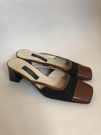 Sandálias/chinelos em pele genuína, 38