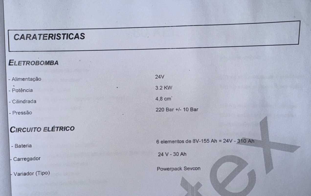 Plataformas Elevatória Elétrica 12,2 mts