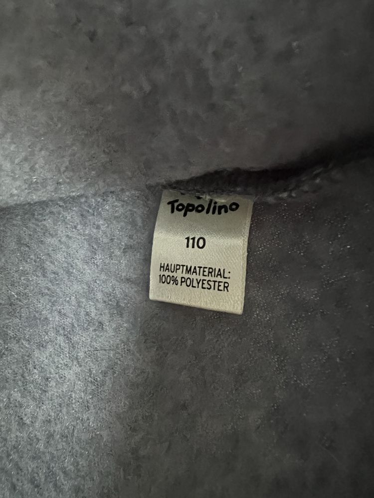 Детская флисовая кофта Topolino размер 110 см