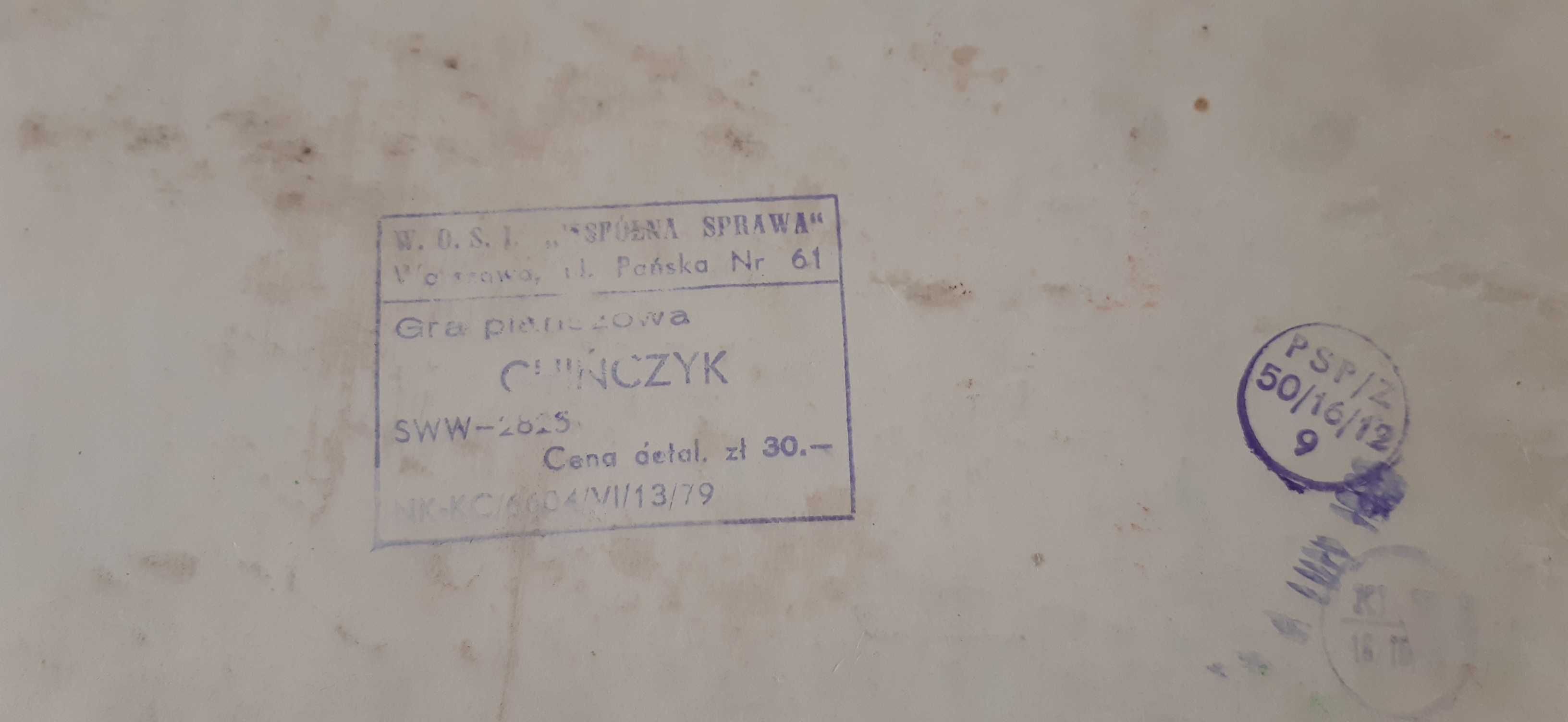 pozostałość pry planszowej chińczyk prl
