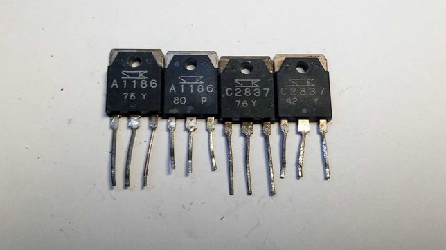 Біполярні транзистори 2SA1186 2SC2837. Оригінал.
