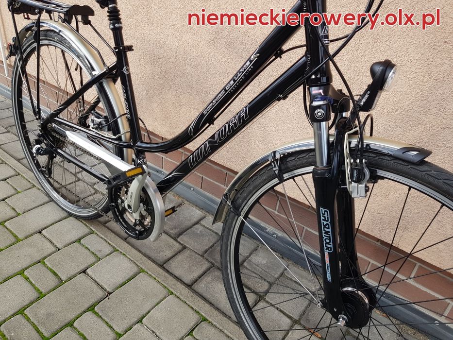 Rower damski trekkingowy WINORA koła 28 SHIMANO DEORE XT aluminium