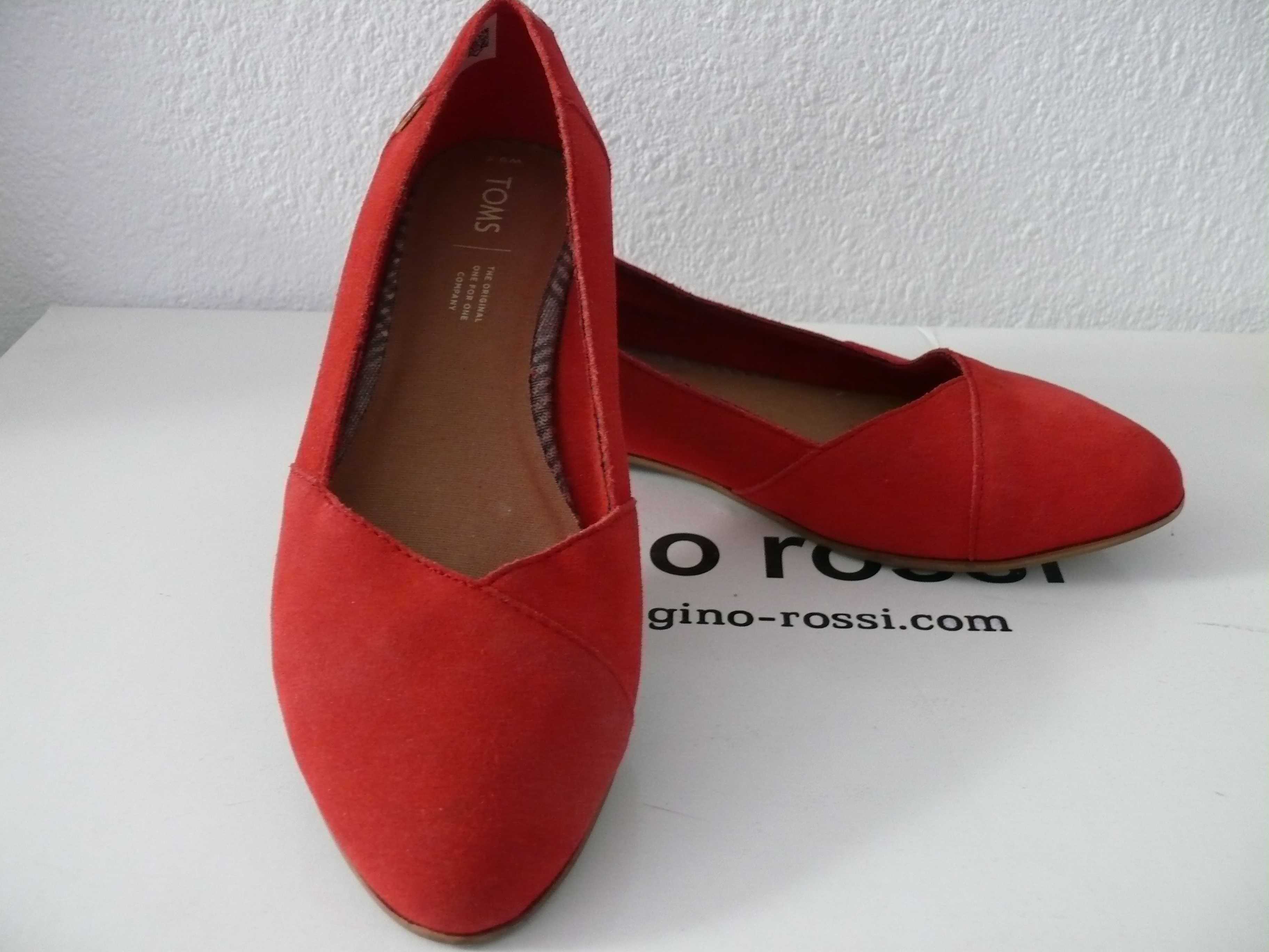 Nowe baleriny damskie "Toms" skóra 100%,roz.41