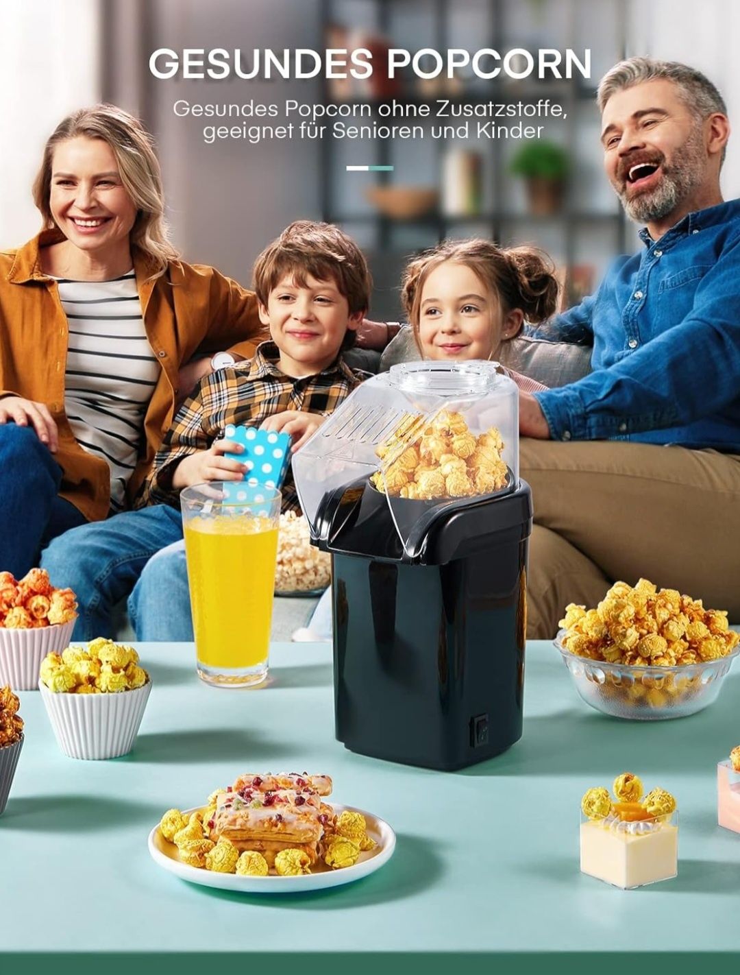 Maszyna do popcornu na gorące powietrze, 1200 W