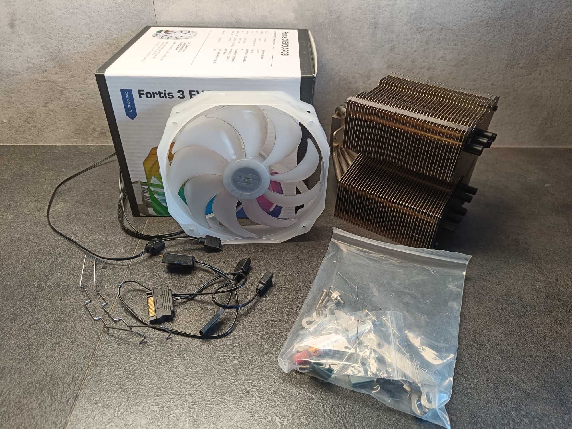 SilentiumPC Fortis 3 EVO ARGB – chłodzenie CPU 140 mm Komplet Box