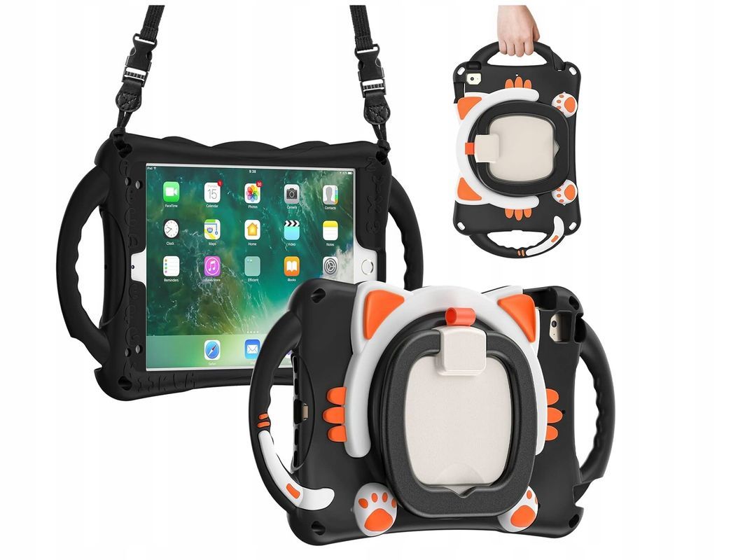 Etui Case na Tablet Dziecięcy iPad Mini 5/4/3/2/1/7.9" Pancerny Czarny