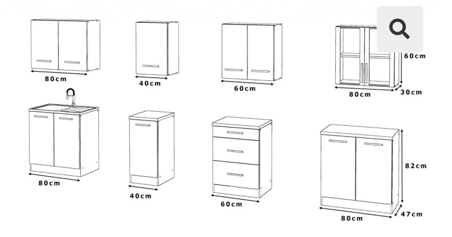 Kuchnia z blatem Meble Kuchenne Szafki do kuchni