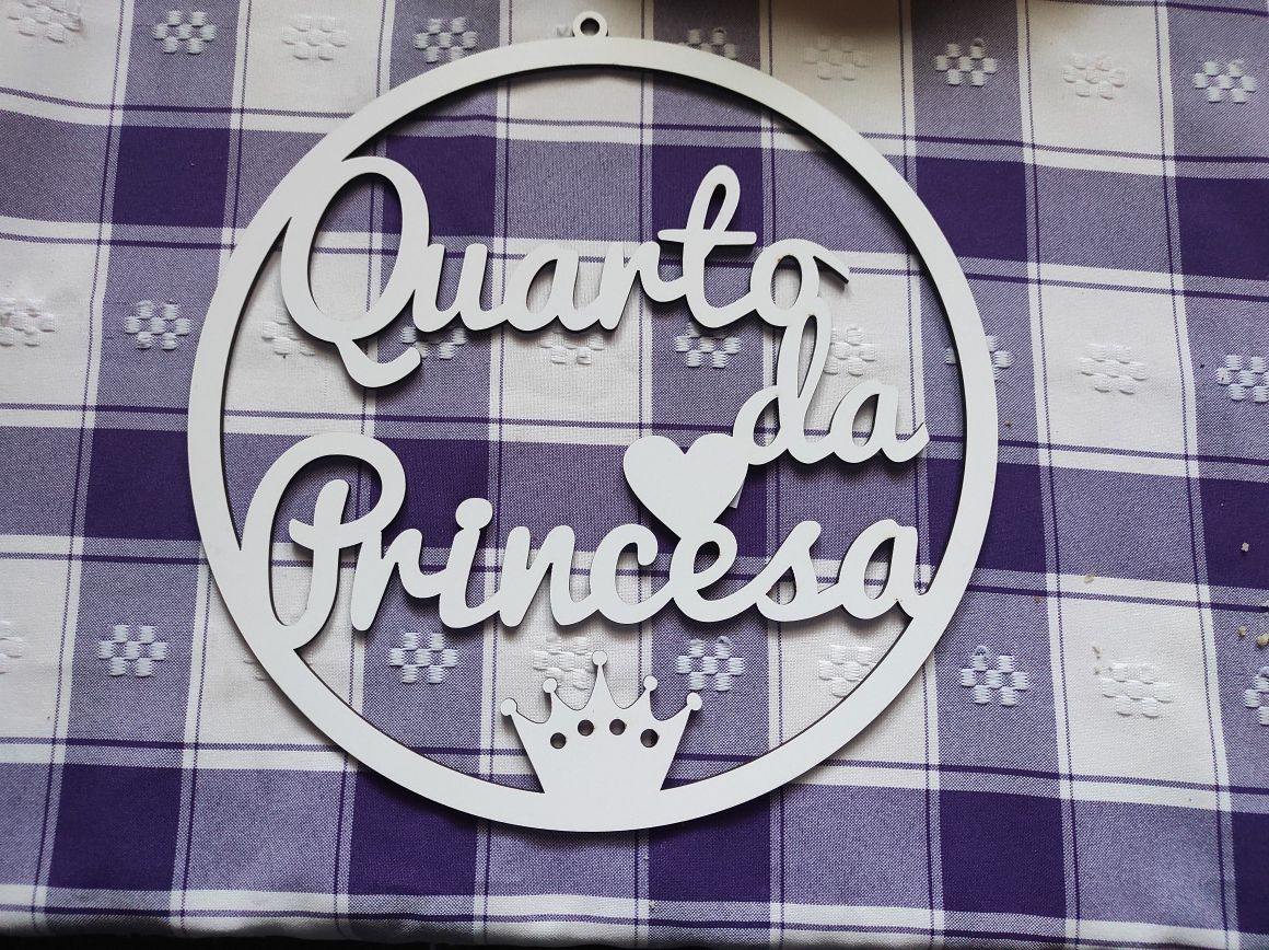 Placa "Quarto da Princesa"