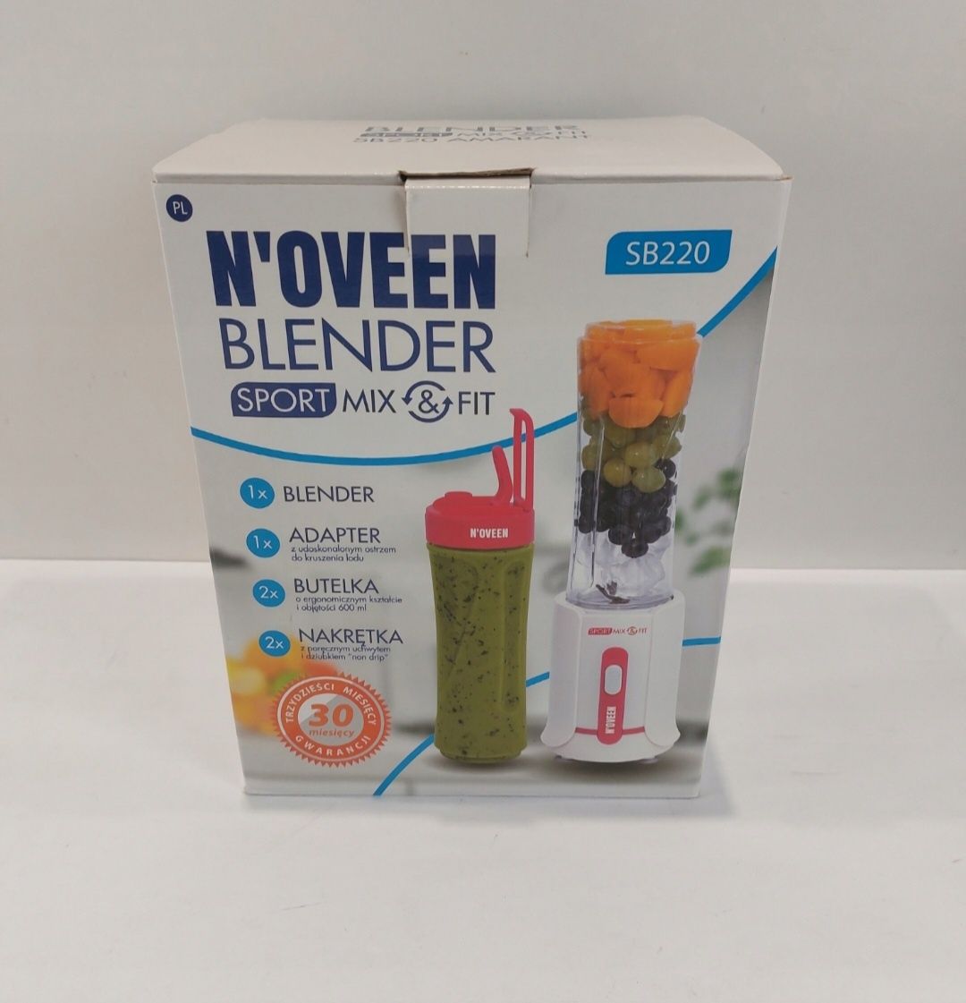 Blender kielichowy N'OVEEN SB220 300 W różowy
