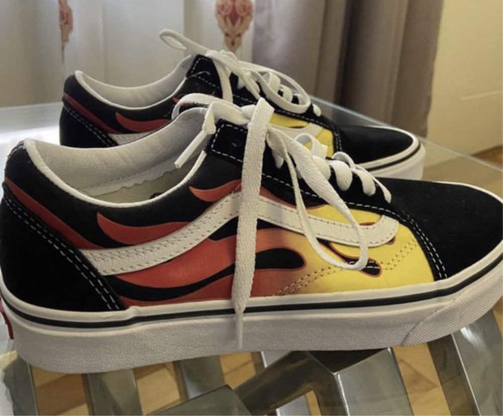 Оригинальные кeды Vans Old Skool Flame ORIGINAL 100% 36-45р