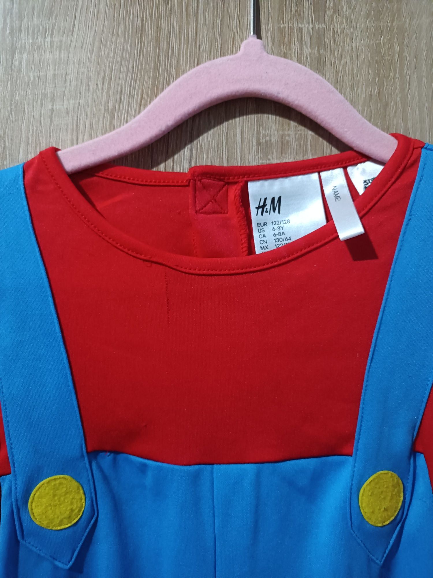 Mario strój karnawałowy H&M strój na bal strój mario
