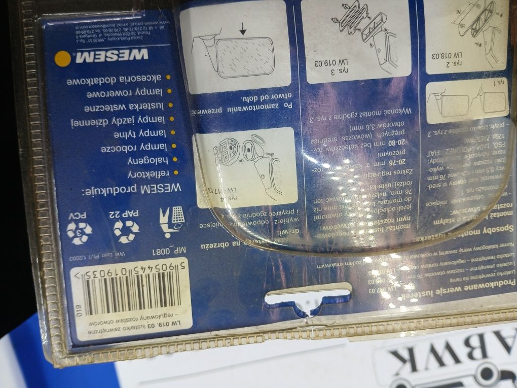 Lusterko zewnętrzne do fiata 125p