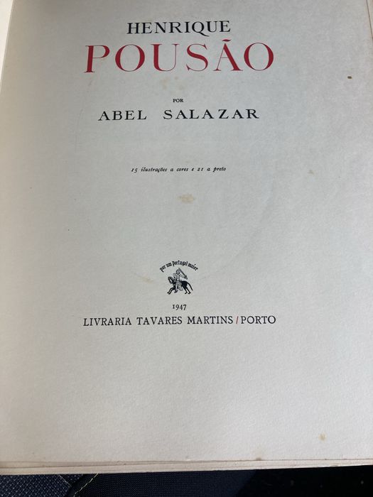 Libro de Abel Salazar sobre Henrique Pousão