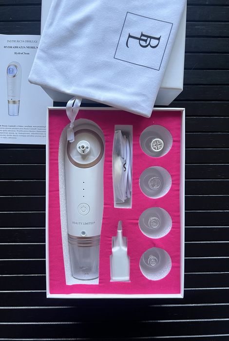 Hydrabrazja mobilna Beauty Limited mikrodermabrazja HydraClean zestaw
