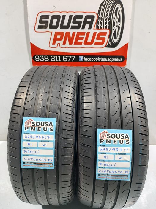 2 pneus semi novos 225-45R17 Pirelli - Oferta dos Portes