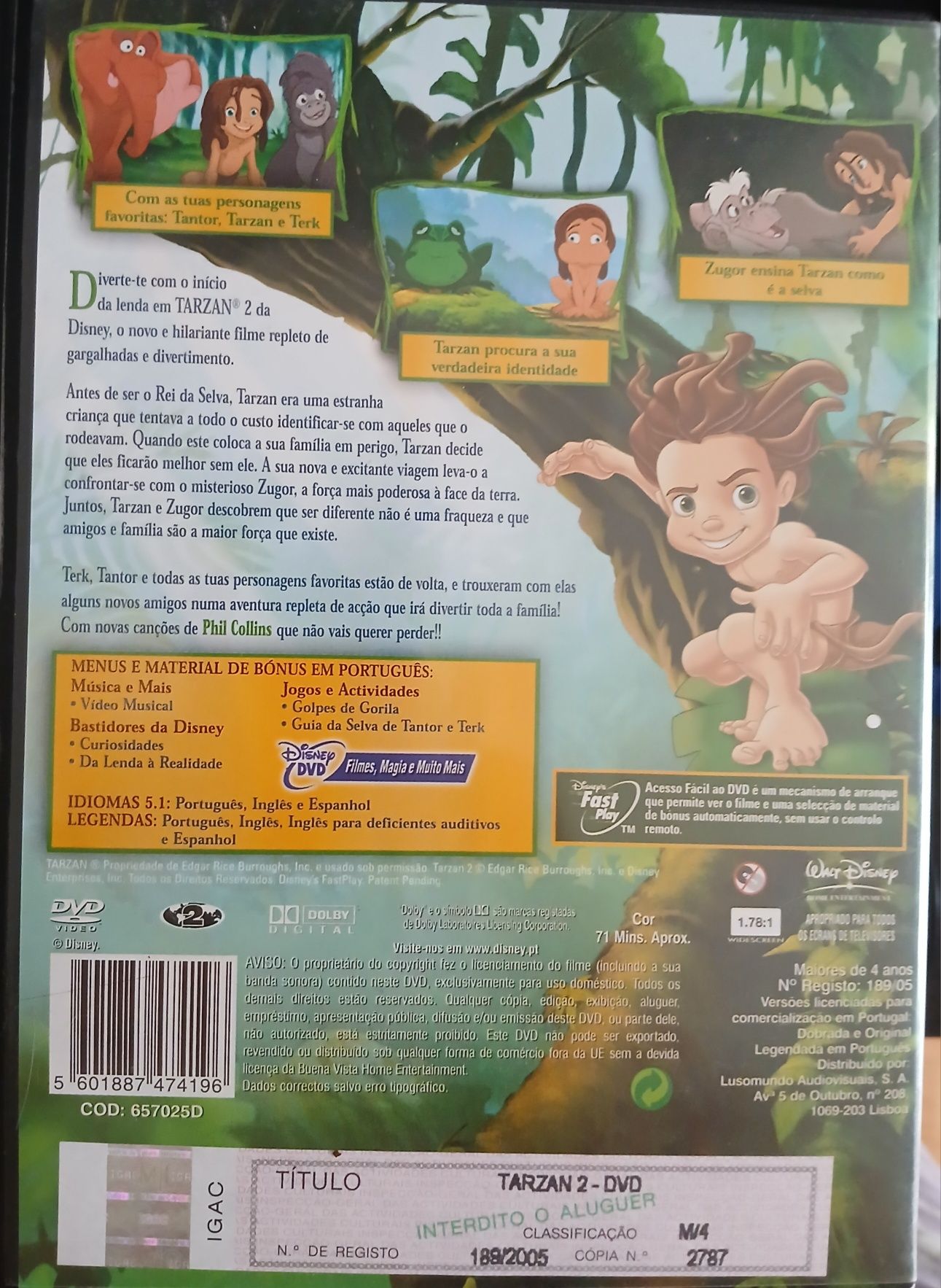 DVD Disney Tarzan 2