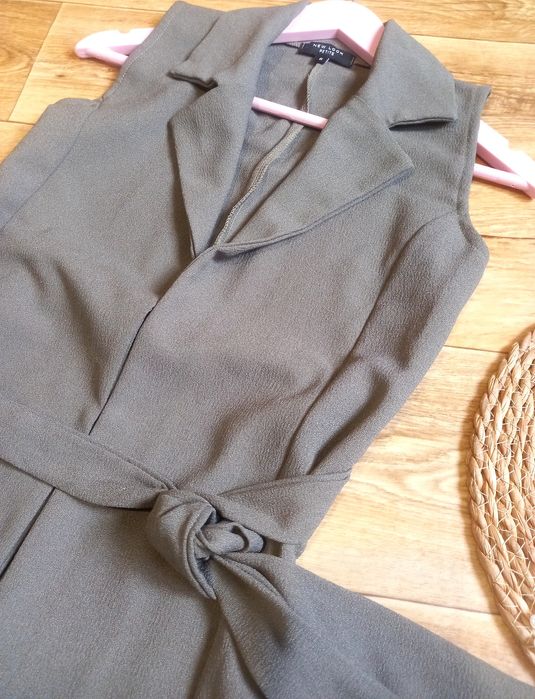 Довга жилетка з поясом