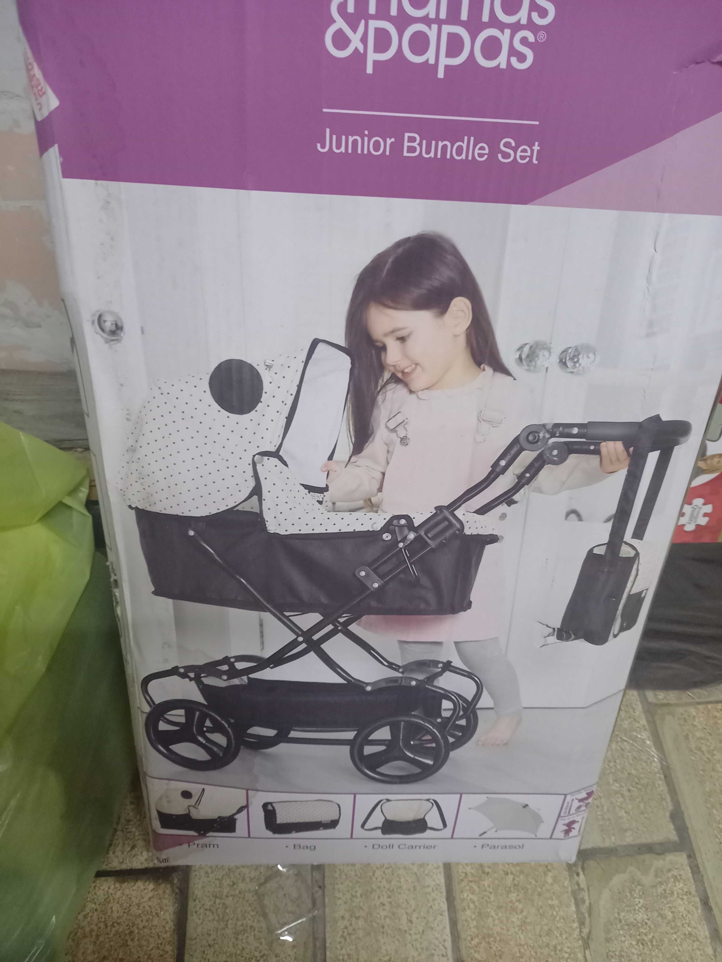 Wózek dla lalek zestaw