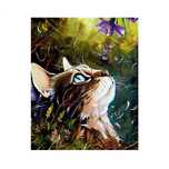 Diamond painting haft diamentowy  - kot (3011)