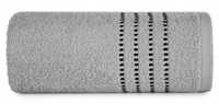 Ręcznik 30x50 stalowy 500g/m2 frotte ozdobiony bordiurą w postaci pase