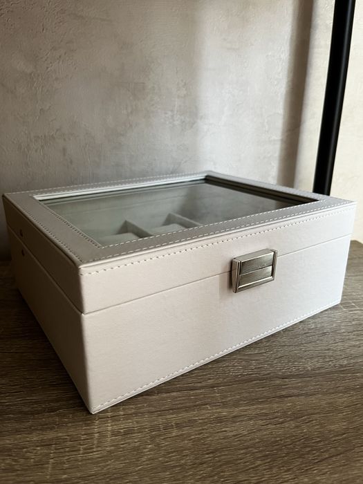 Шкатулка для годинників скринька НОВА біла