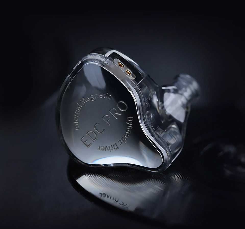 KZ EDC Pro (1DD, Hi-Res) – Динамічні навушники з чистим звуком