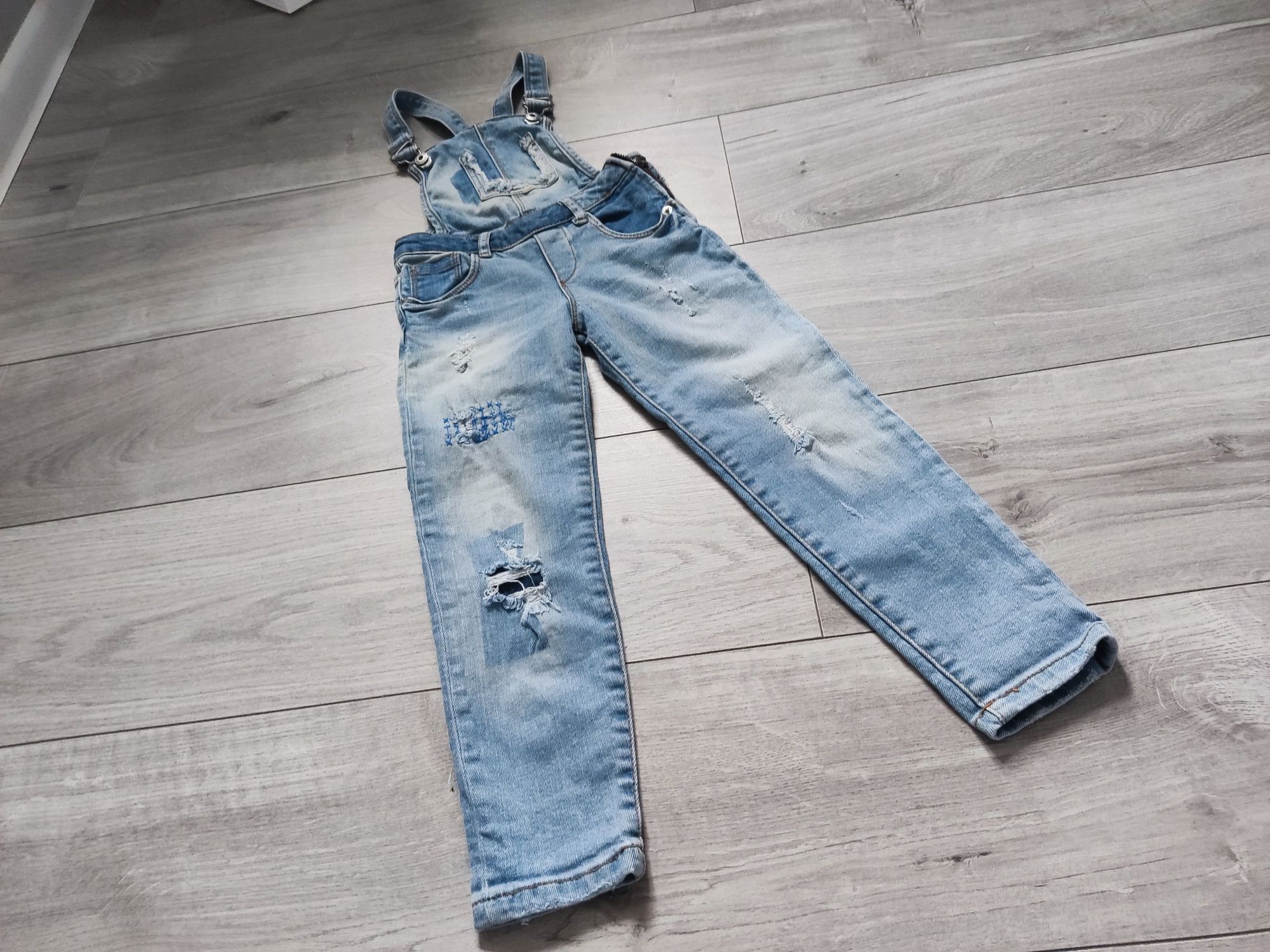 Ogrodniczki jeansowe Zara rozmiar 110