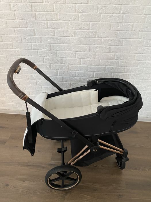 Коляска Cybex 2 в 1 Priam Lux Spring Blossom Light (шасі Rose Gold)