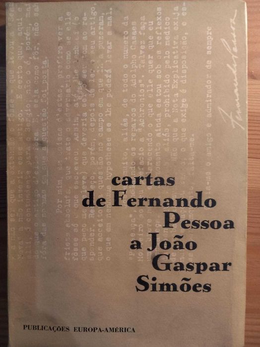 Cartas de Fernando Pessoa a João Gaspar Simões