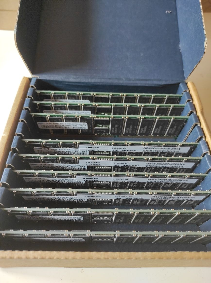 DDR Samsung 512MB pc2100 9 sztuk
