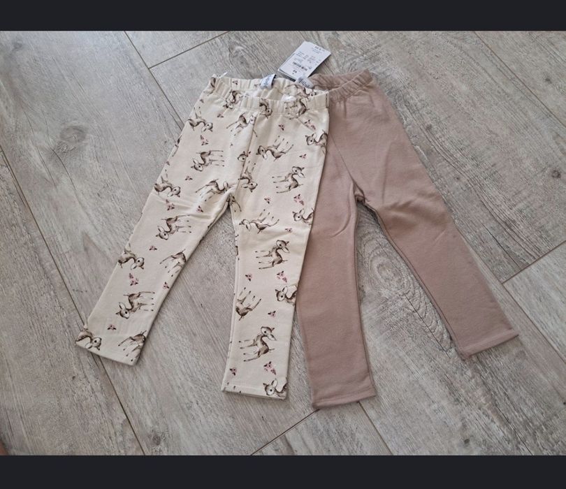 Getry/ legginsy ocieplane - Dopo Dopo - 2 pary - rozm 92