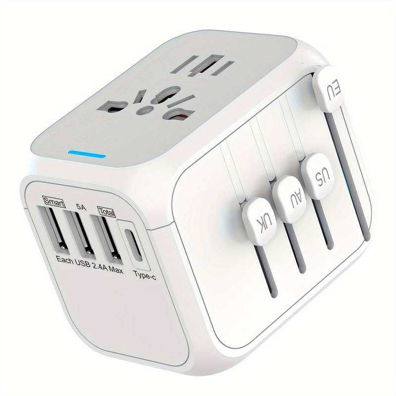 Adapter sieciowy Międzynarodowa przejściówka podróżna EU US AUS UK
