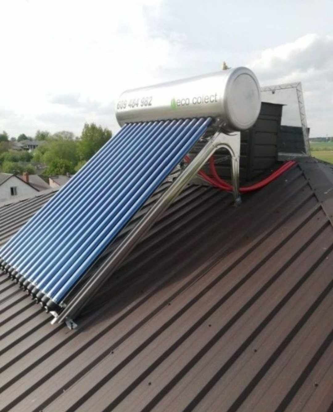 Kolektory słoneczne GRATIS termometr solary podgrzewacze  wody