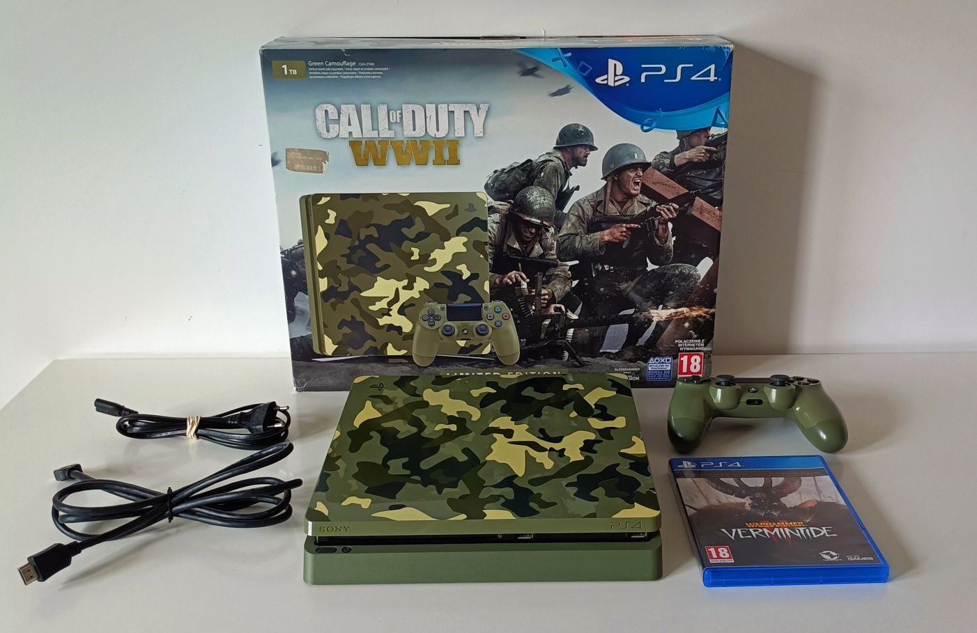 Konsola PS4 Slim Moro limitowana Call of Duty WWII