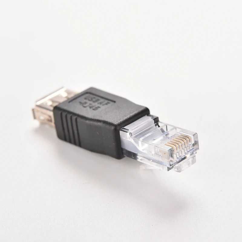 Переходник USB AF на LAN RJ45 Ethernet Сетевой Конвертер Адаптер