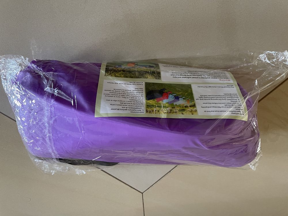 Sofa dmuchana fotel lazzy bag kolor fioletowy